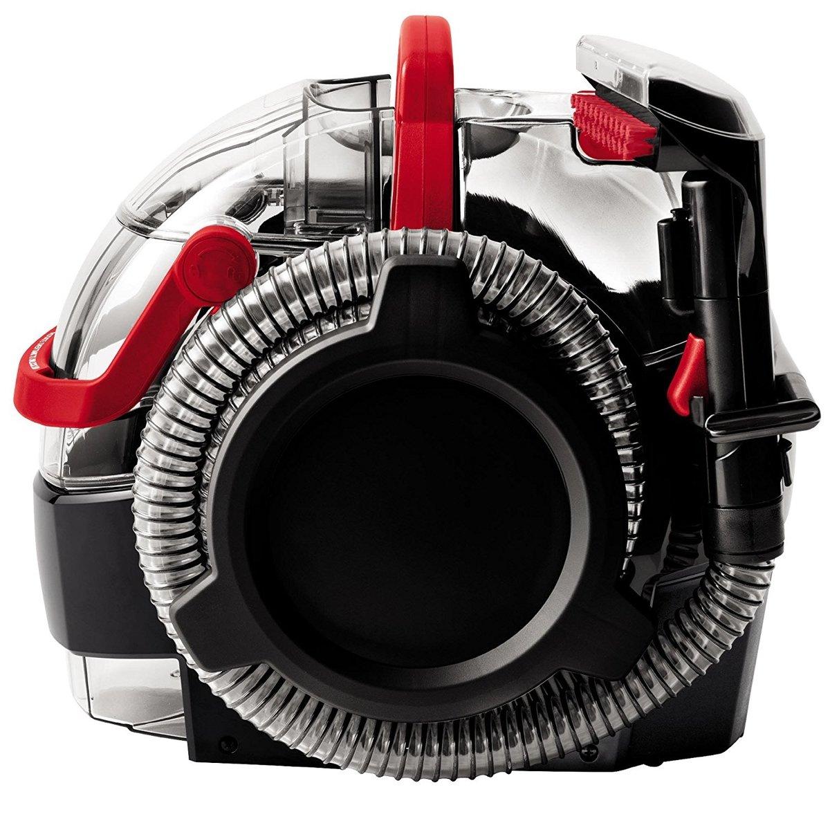 Bissell SpotClean HydroSteam - A tisztítófej működés közben, amint szívja ki a mélyen ülő szennyeződést a kárpitból