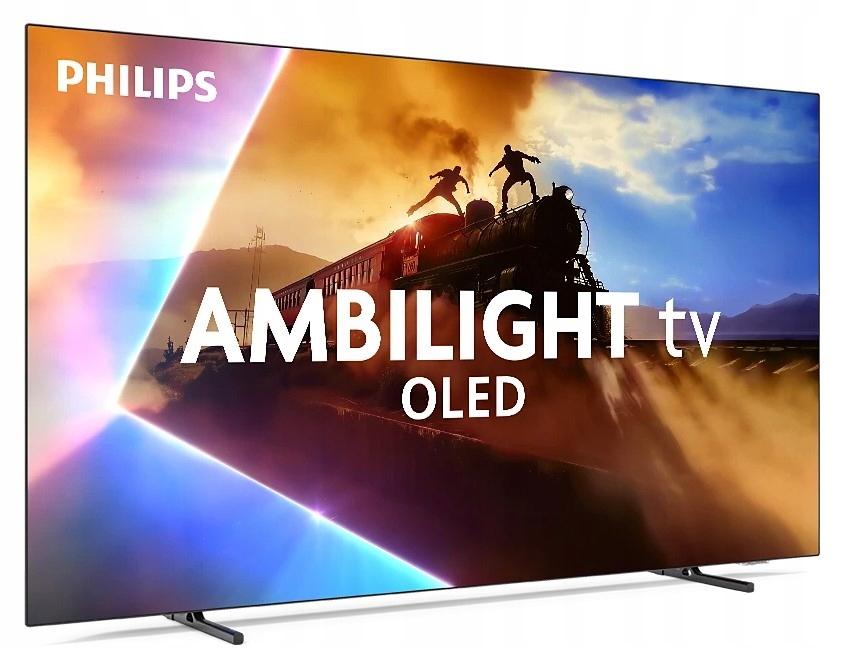 Philips OLED770 - a televízió hajszálvékony OLED panelje és a hátsó csatlakozópanel
