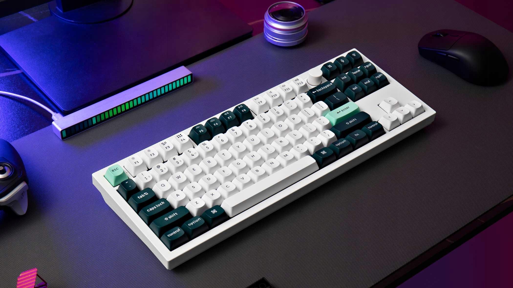 Keychron Q3 HE - A Gateron dupla sínes mágneses kapcsolók közelről