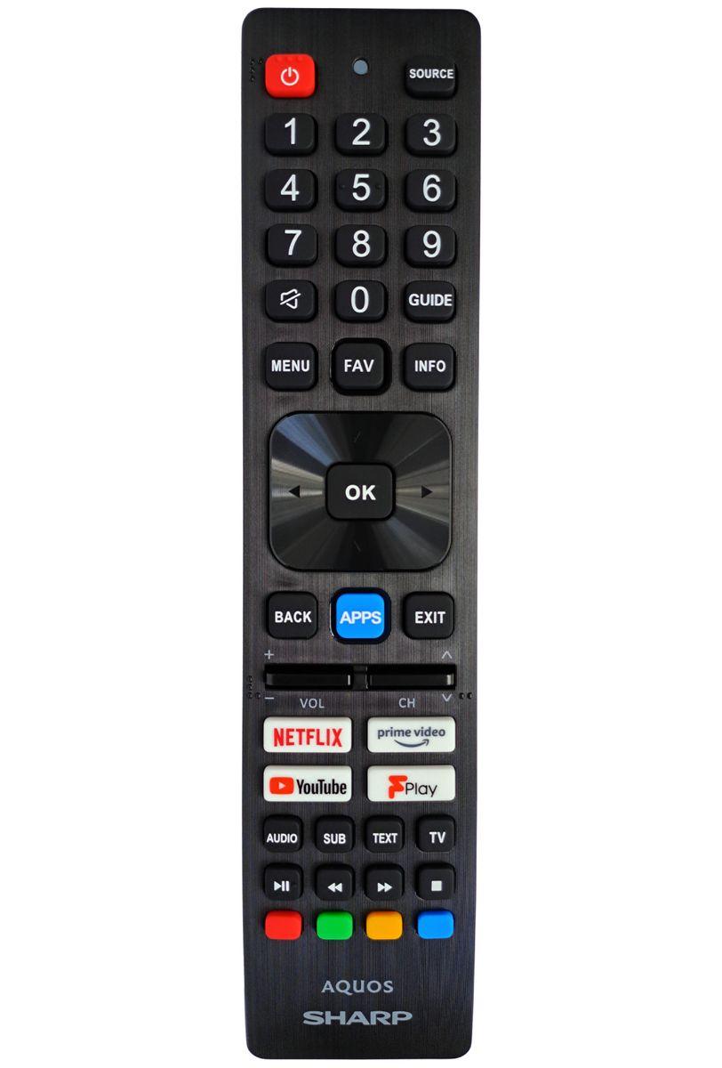 Sharp AQUOS univerzális gyári jellegű távirányító (SHW/RMC/0140) használat közben