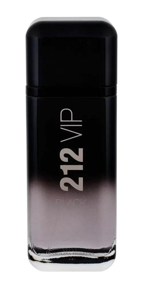 Carolina Herrera 212 VIP Black Elixir - A 212 VIP Black dobozának hátsó része a termékadatokkal és összetevőkkel
