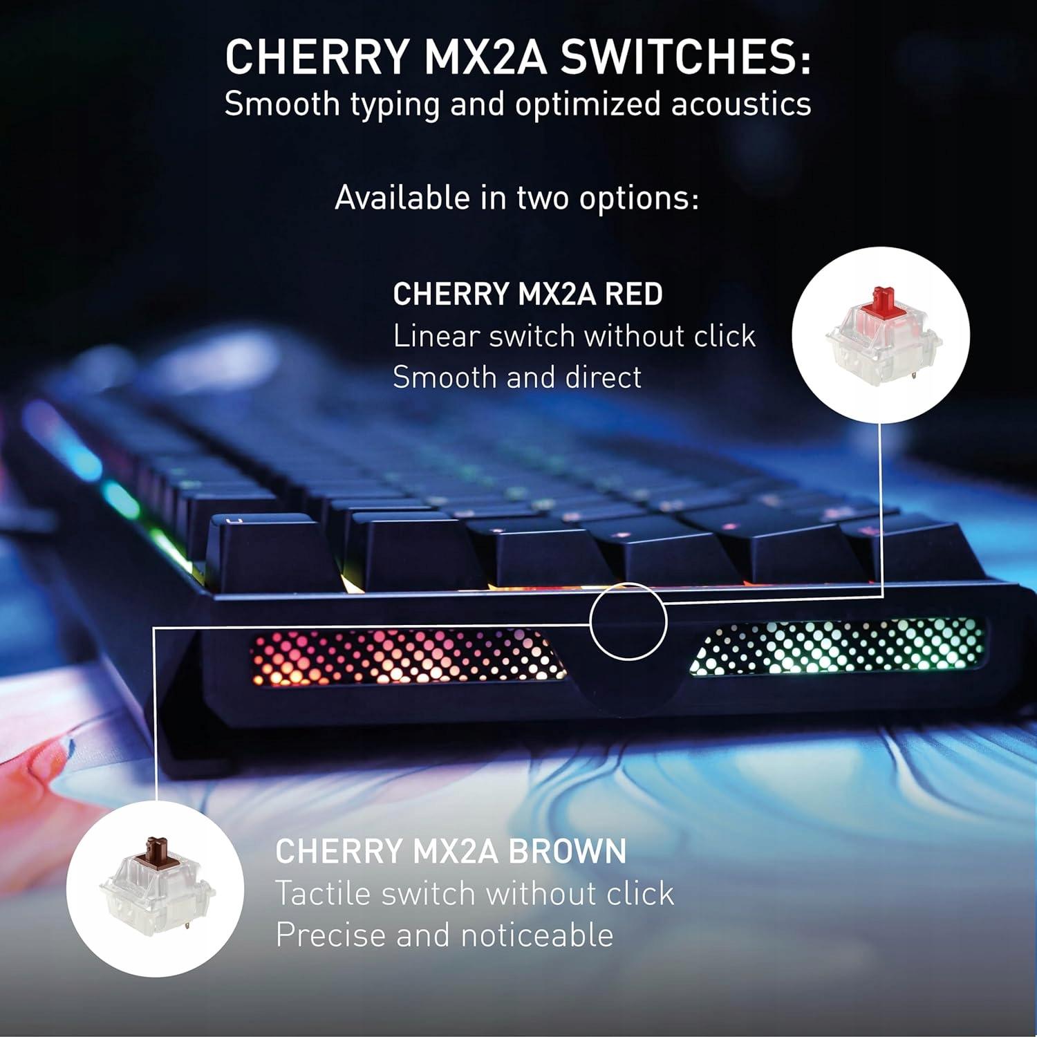 Cherry XTRFY K5V2 - A billentyűzet becsavarozható fém lábai és az alsó burkolat elegáns kialakítása