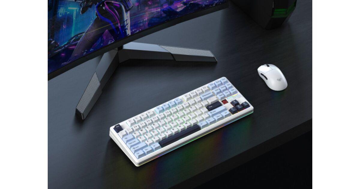 AULA F87 Pro - az AULA F87 Pro V2 egy modern gamer asztali setupban