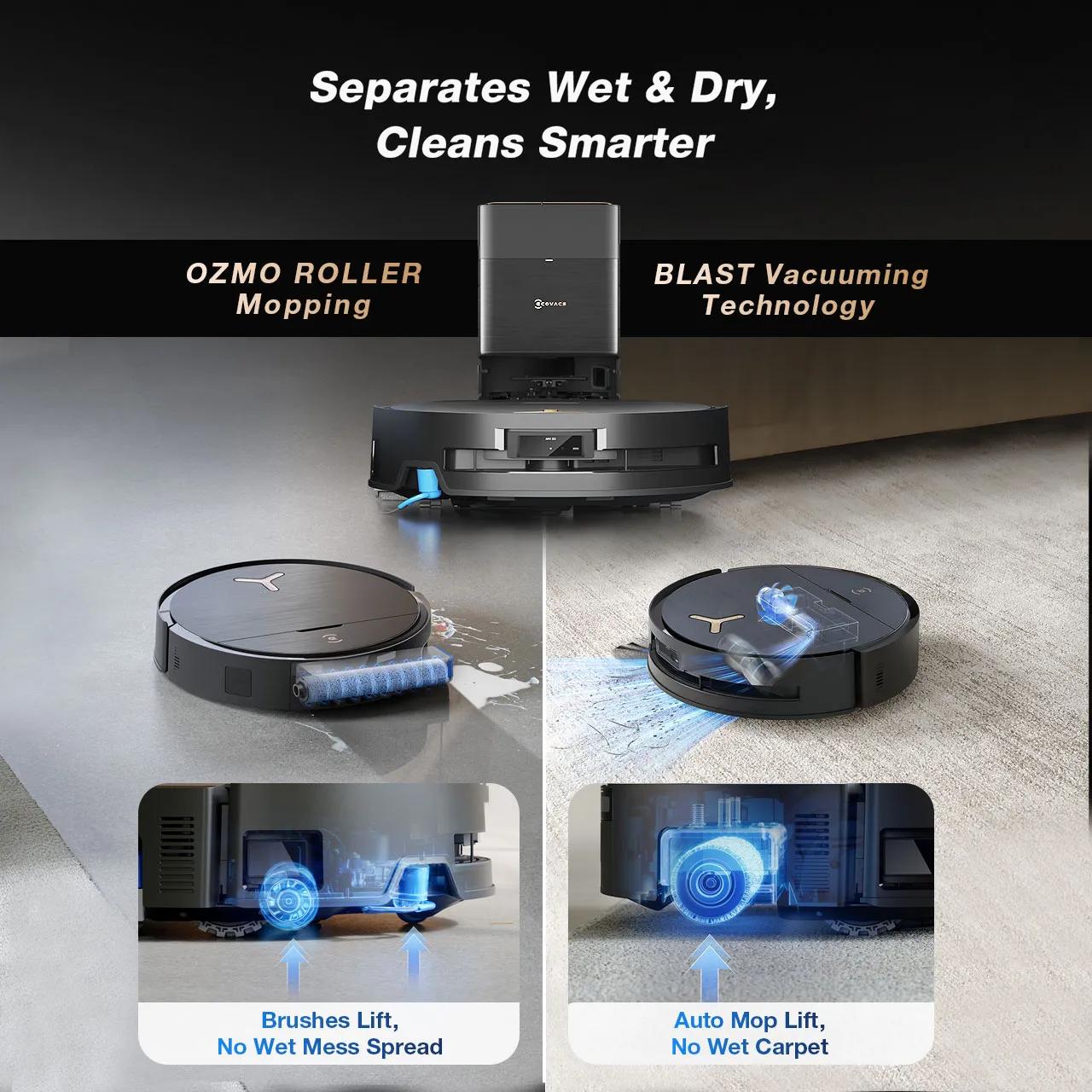 DEEBOT X9 PRO OMNI használat közben