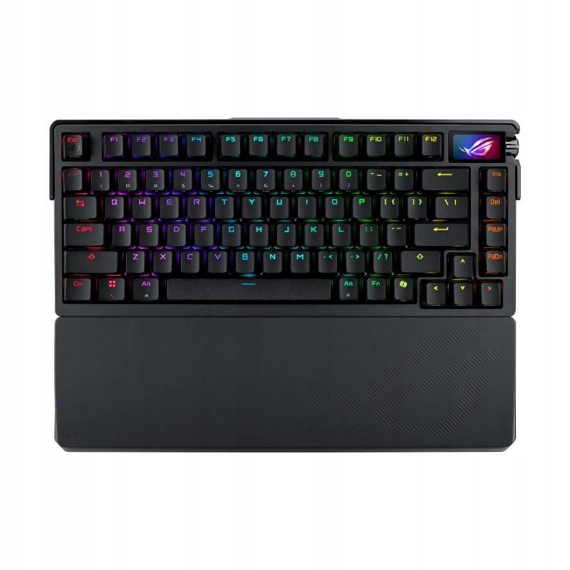 ASUS ROG Azoth Extreme - A dobozban található tartozékok: csuklótámasz, kapcsolócsere készlet és a prémium kábel