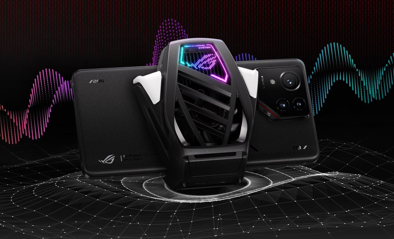 Kéttónusú lila védőtok ASUS ROG Phone 9 sorozathoz használat közben
