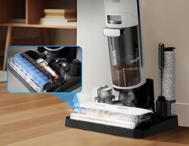 Tineco Pure One S70 - A víztartályok kivehető rendszere és a gép kezelőszervei