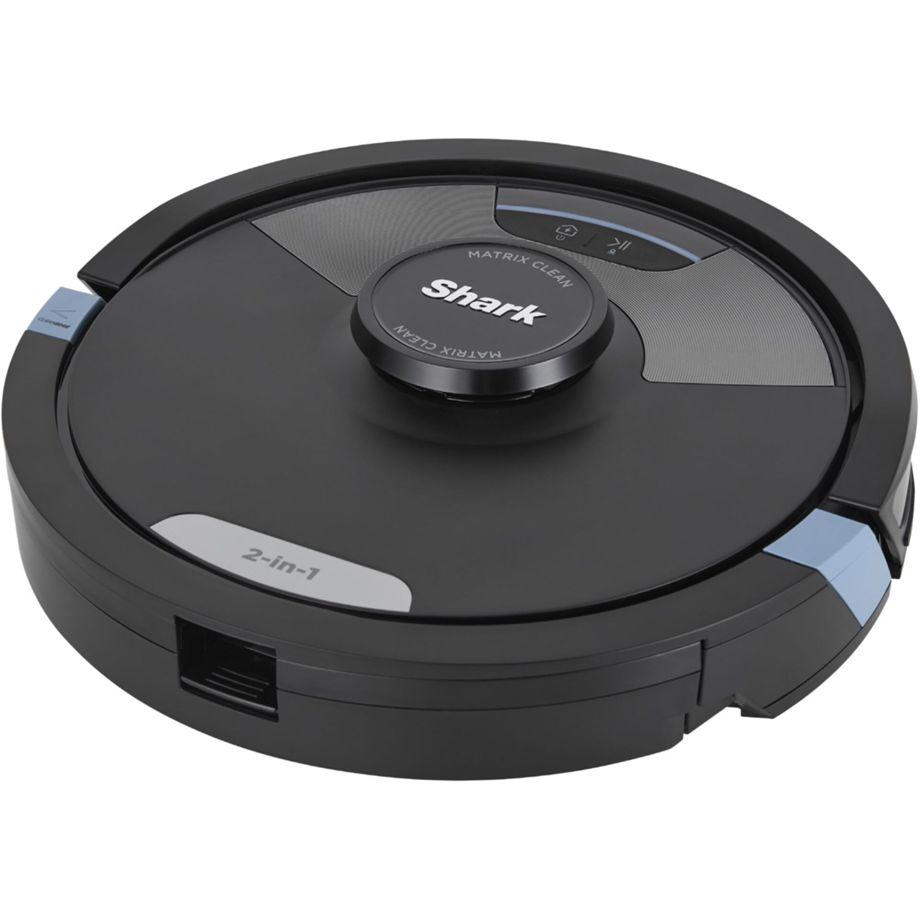Shark Matrix Plus 2-in-1 - A Shark okostelefonos alkalmazás felülete a térképpel és a beállításokkal