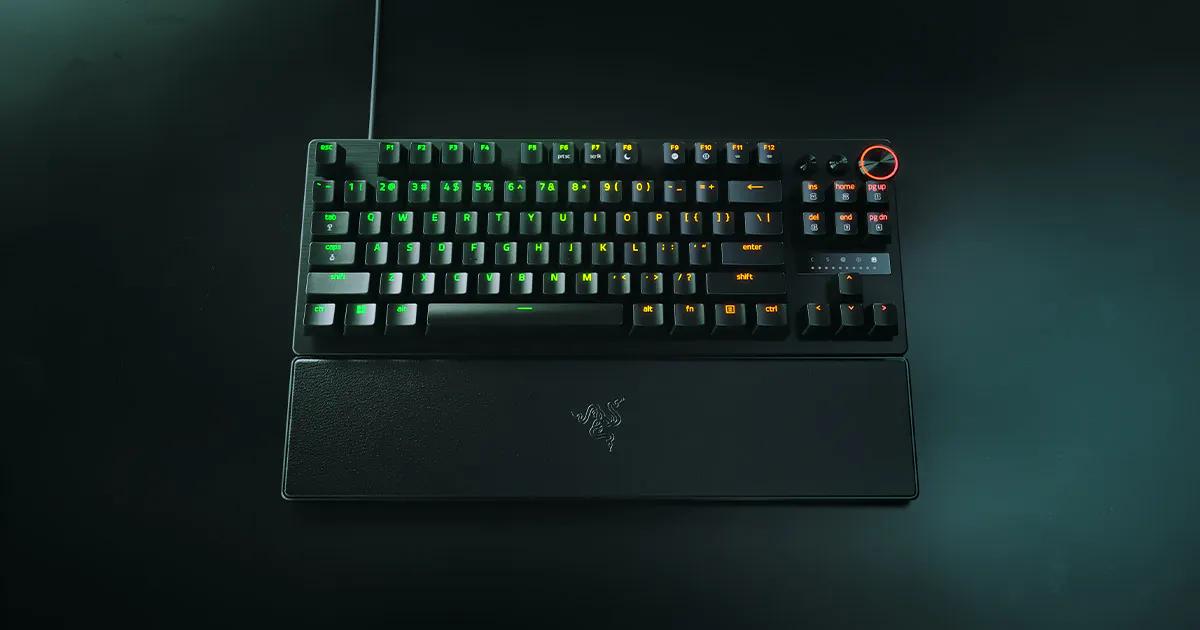 Razer Huntsman V3 Pro TKL használat közben