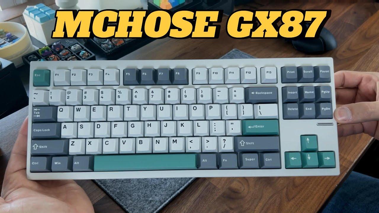 MCHOSE GX87 - az MCHOSE GX87 háttérvilágítása sötétben