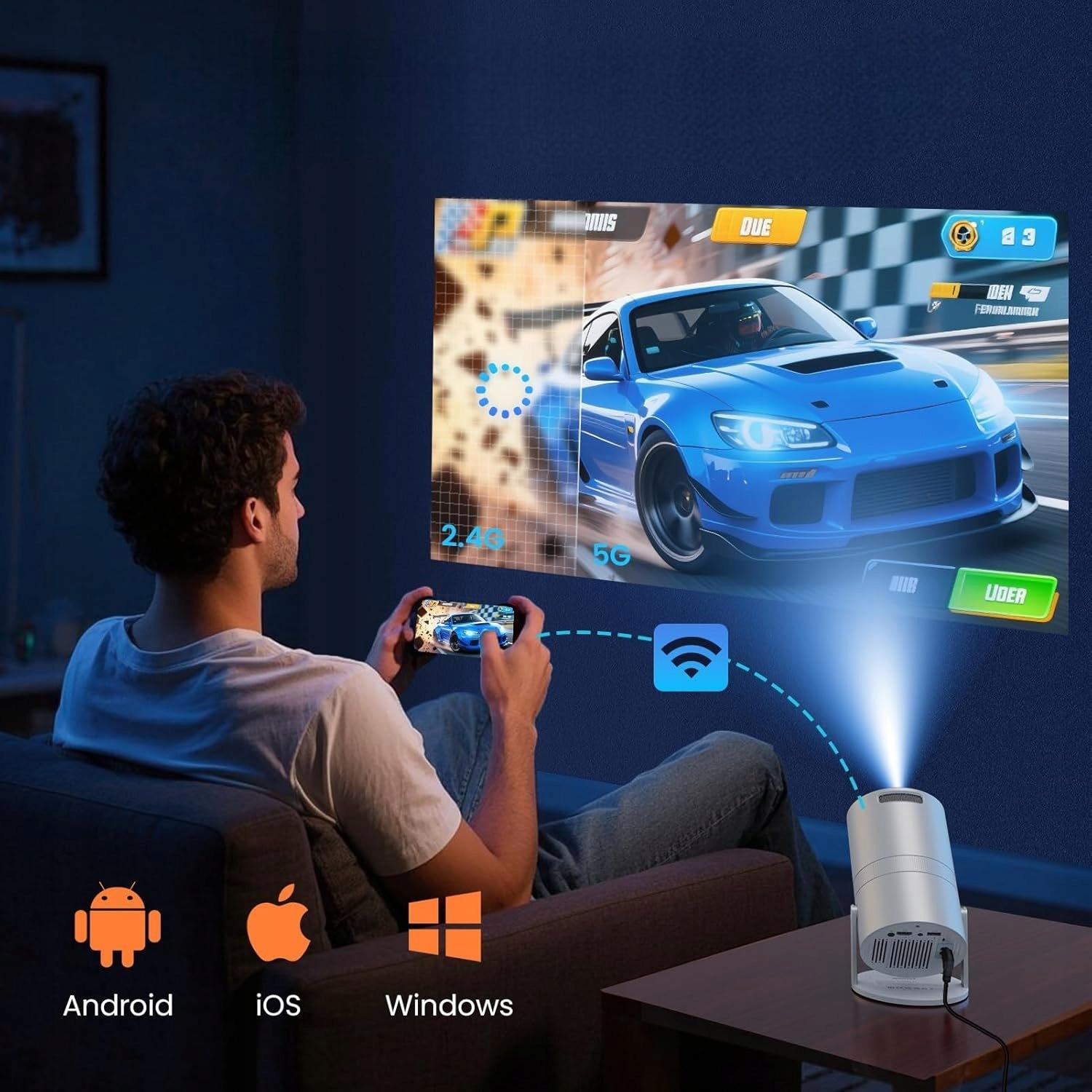 Leobog K81 Pro - csatlakozó szekció: HDMI, USB, audio és AV portok