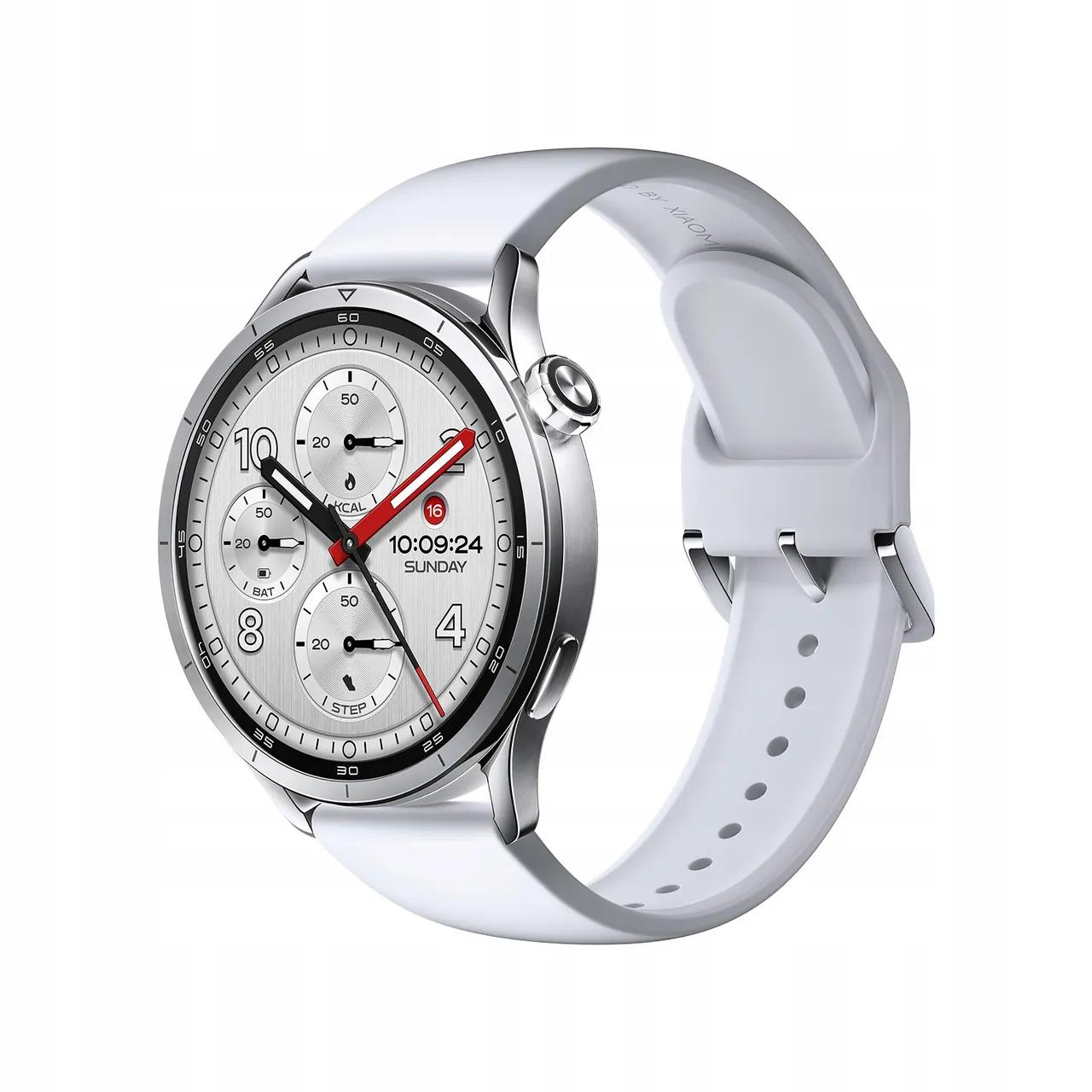 Xiaomi Watch S5 - az AMOLED kijelző működés közben, jól látható offline térképpel