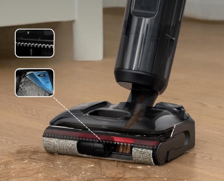 Tineco Floor One S7 Stretch Ultra - Dokkolóállomás és a forró levegős FlashDry öntisztítás folyamata