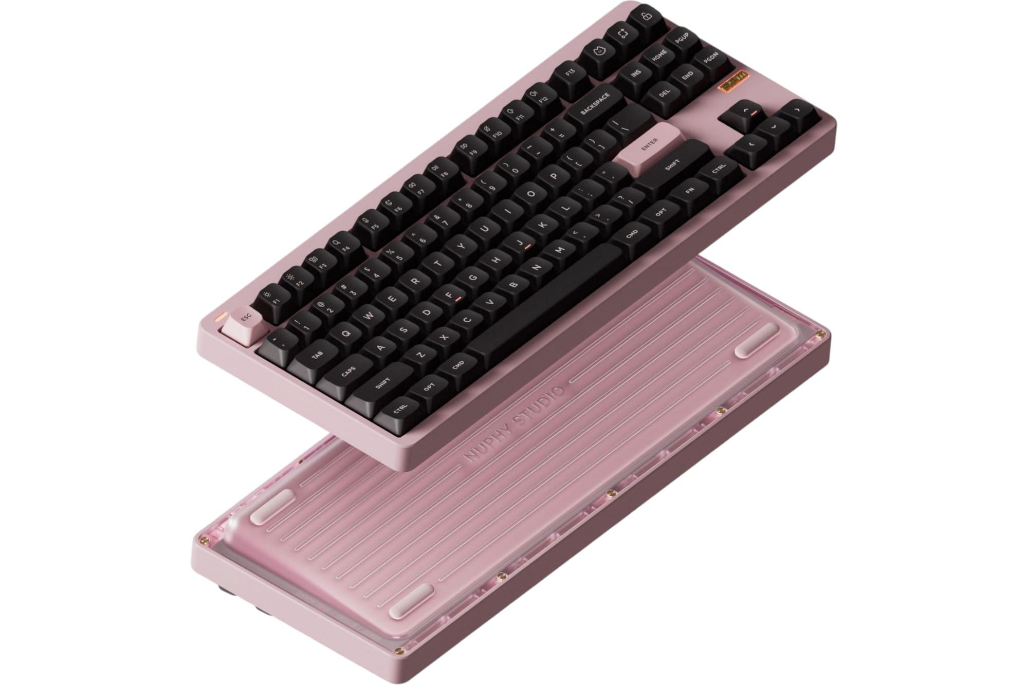 NuPhy Gem80 Barebone Inca Rose használat közben