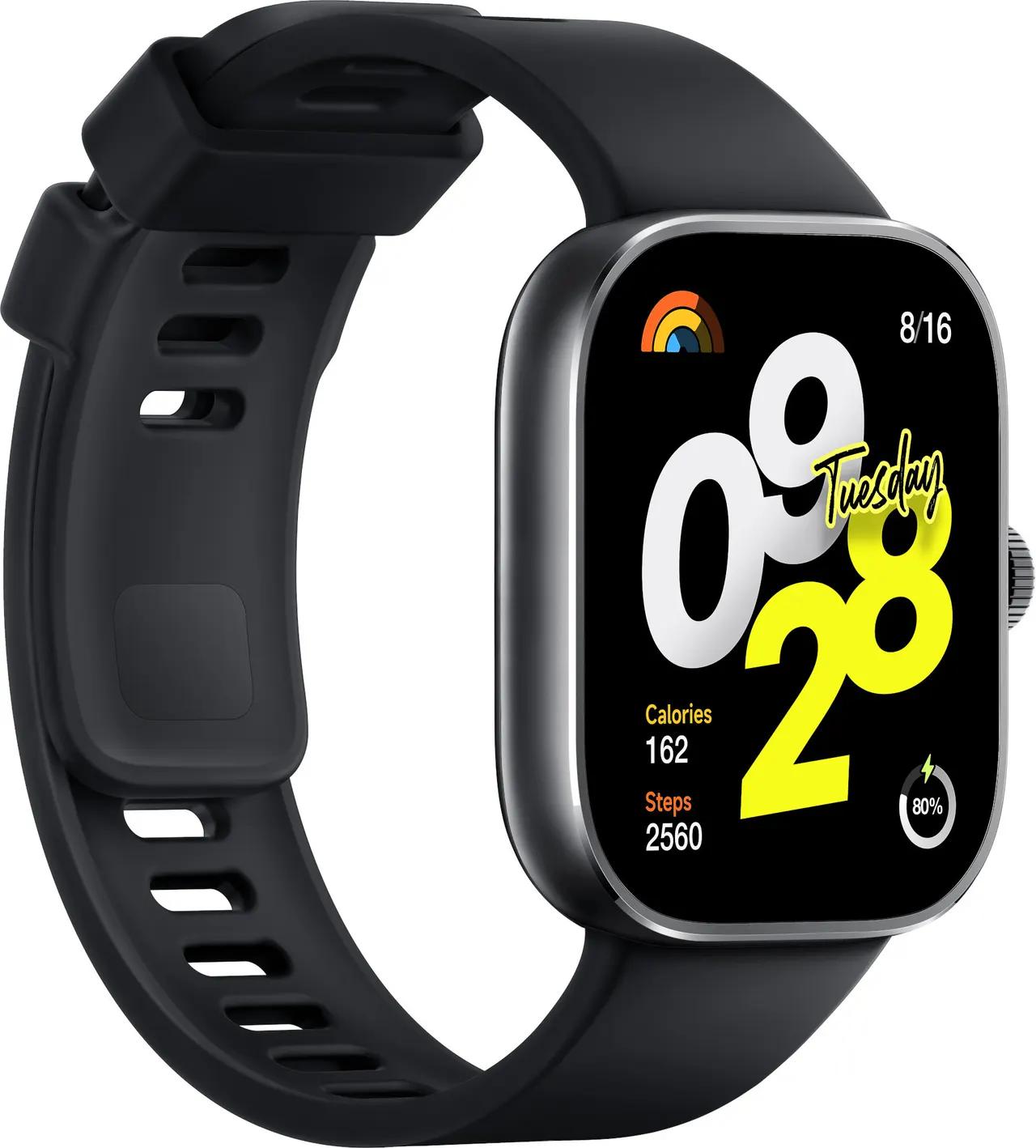 Xiaomi Redmi Watch Move - Az óra oldalsó rozsdamentes acél koronája és az alumínium ház