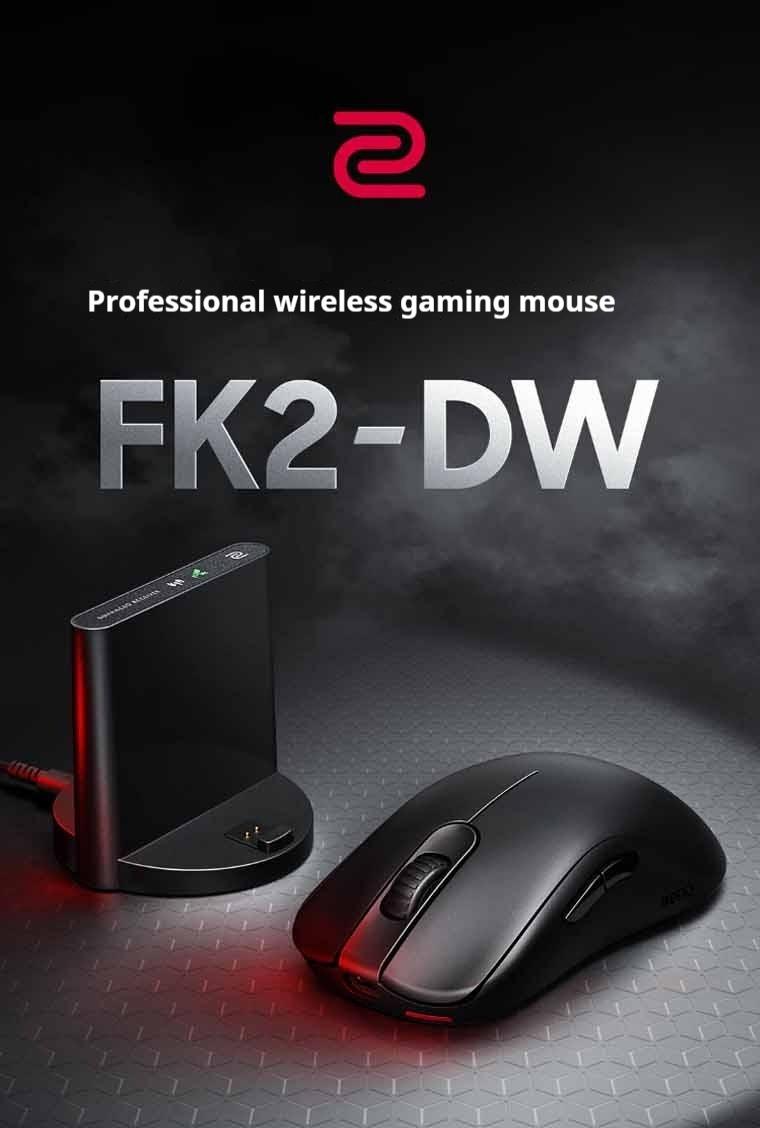Zowie FK2-DW Vezeték Nélküli Gamer Egér használat közben