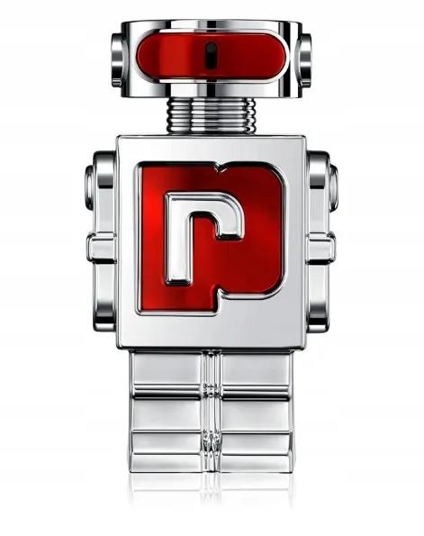 Rabanne Phantom in Red - a szórófej működés közben és a parfüm doboza