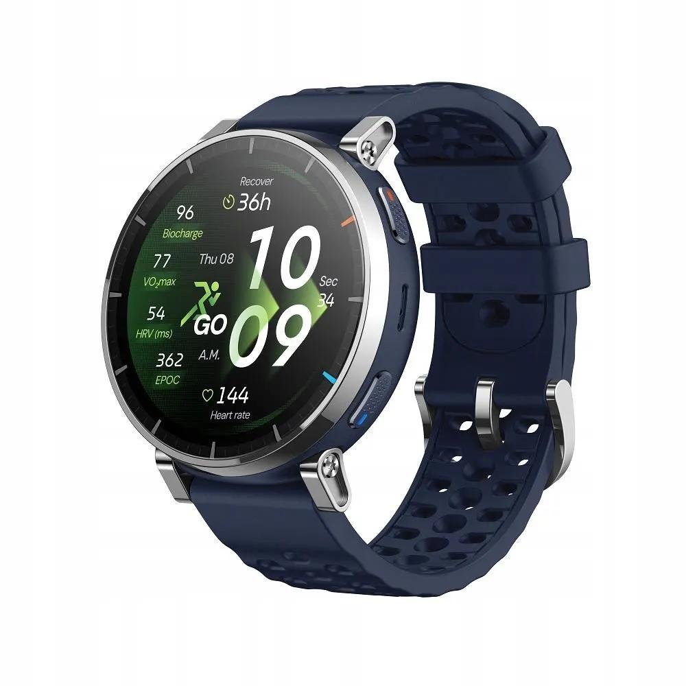 Amazfit Active 3 Premium - Az óra hátoldala a pulzusmérő érzékelőkkel és a szíj rögzítésével
