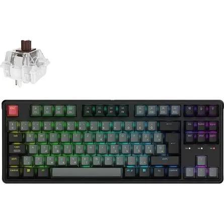 Keychron C3 Pro 8K USB magyar Super Brown mechanikus billentyűzet használat közben