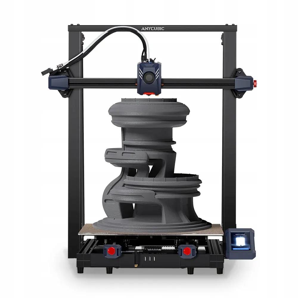 Anycubic Kobra 2 Max - A 4.3 hüvelykes érintőkijelző és az extruder működés közben