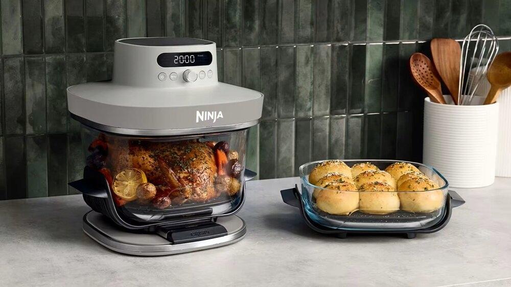 Ninja Crispi PRO - A kivehető üvegedények és a tartozék kosarak