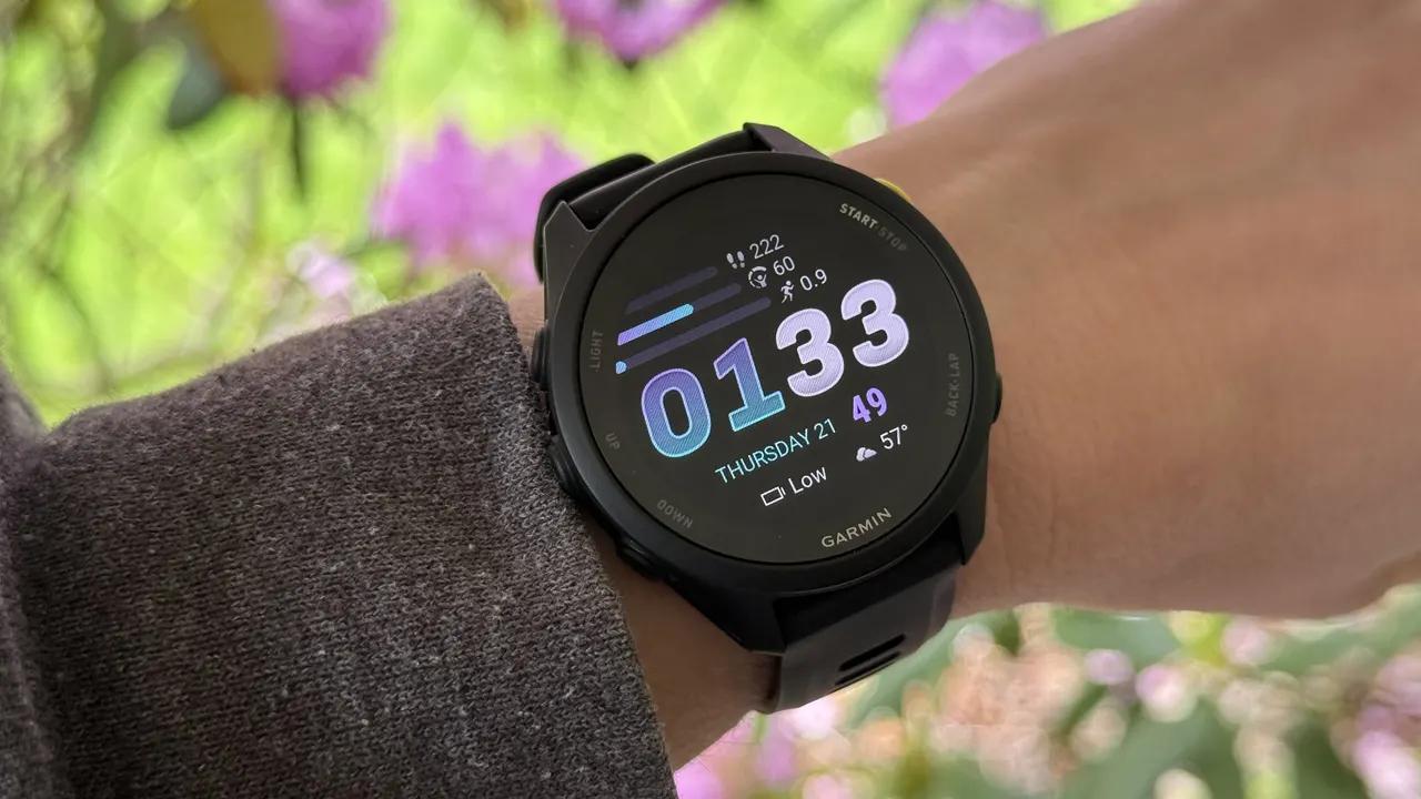 Garmin Forerunner 70 használat közben