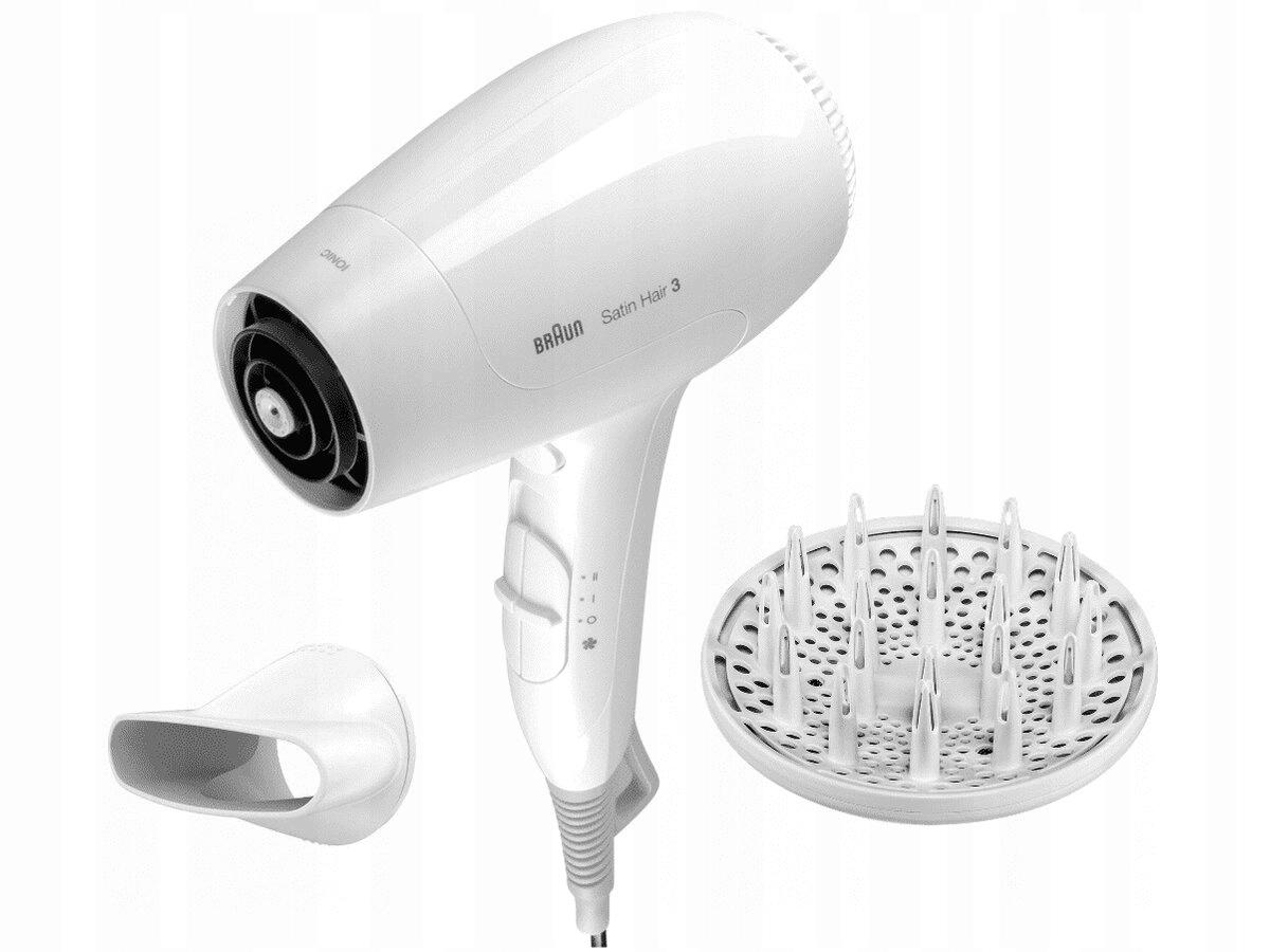 Braun TexStyle 3 SI 3055 - a hajszárító ergonom markolata és a sebesség- illetve hőfokszabályzó gombok