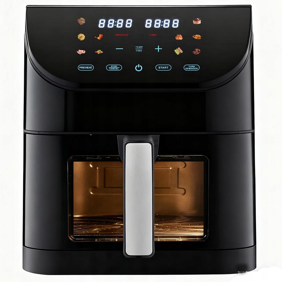 Ninja Crispi 4-in-1 Portable Glass Air Fryer Cooking System - A kivehető 8 literes sütőtál és a kivehető tapadásmentes rács