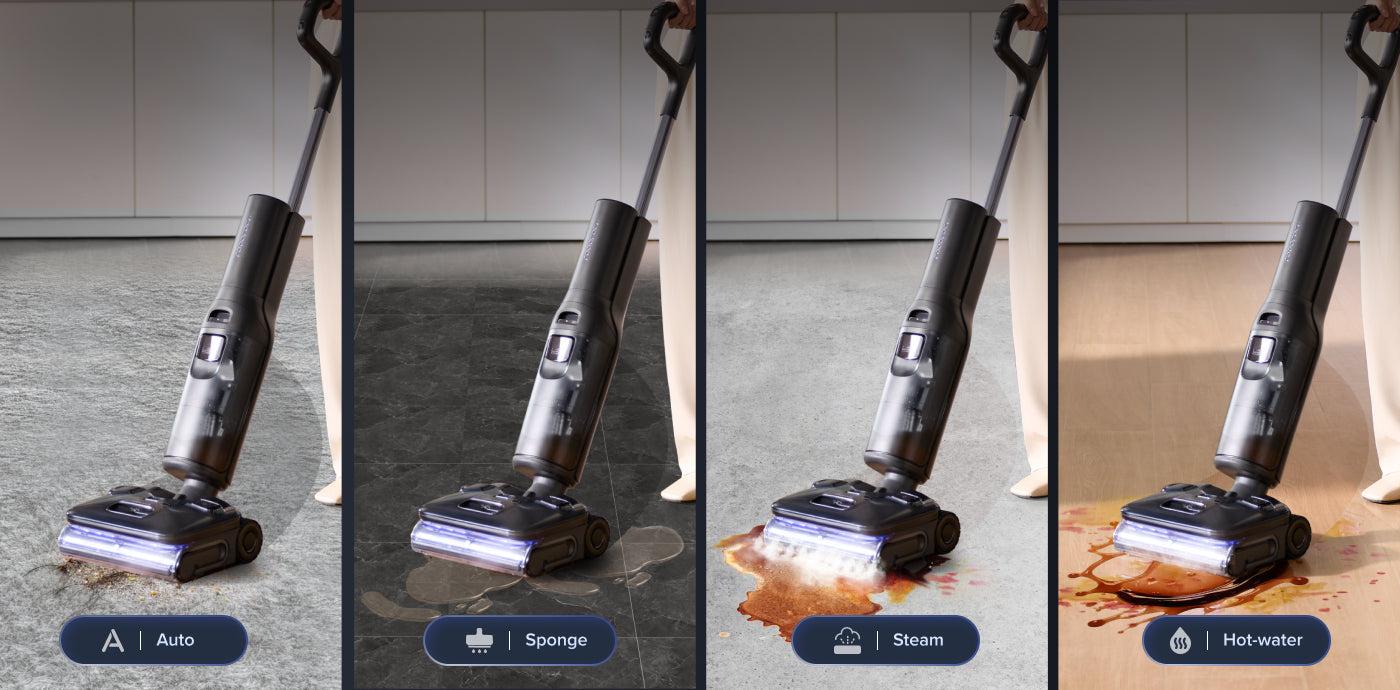 Roborock F25 Ultra - Az öntisztító dokkolóállomás működés közben