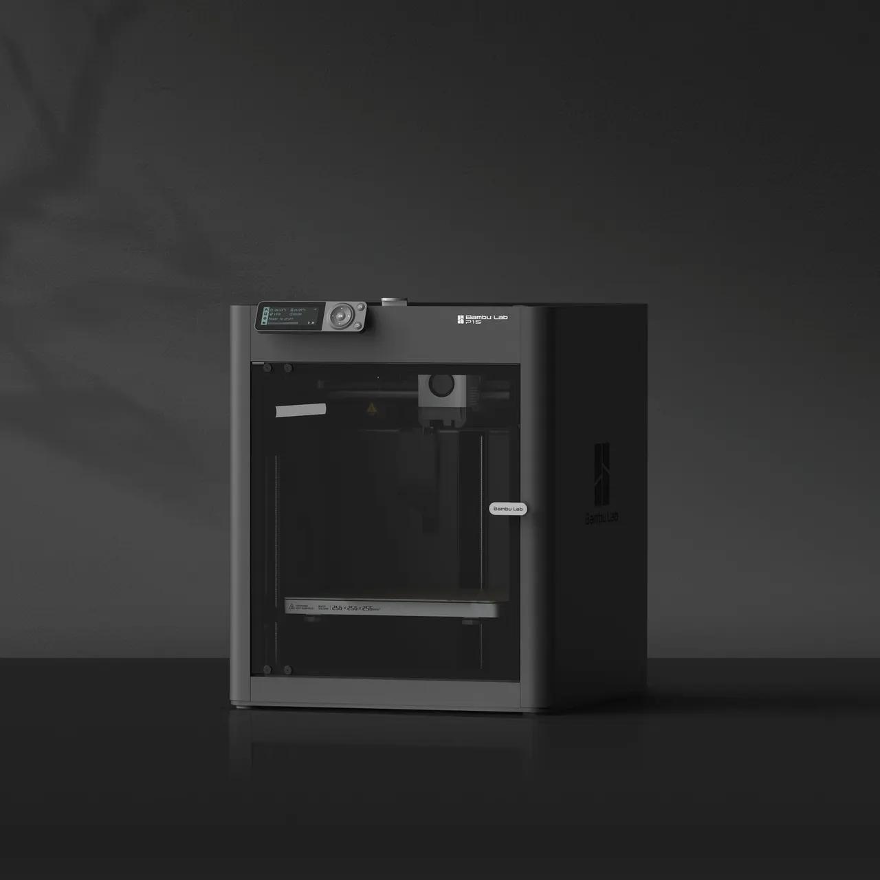 Bambu Lab P1S - a nyomtató belseje, a direct drive extruder és a hűtőventilátorok