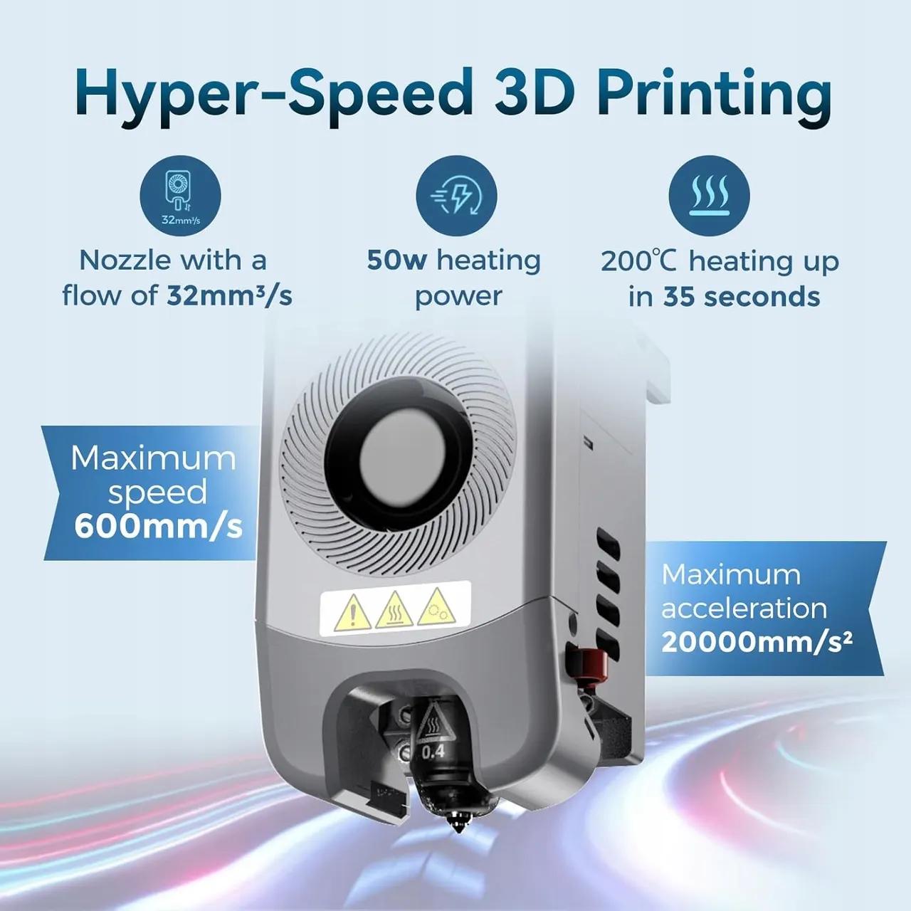 Flashforge AD5M Pro - A 4,3 hüvelykes érintőképernyő menürendszere nyomtatás közben