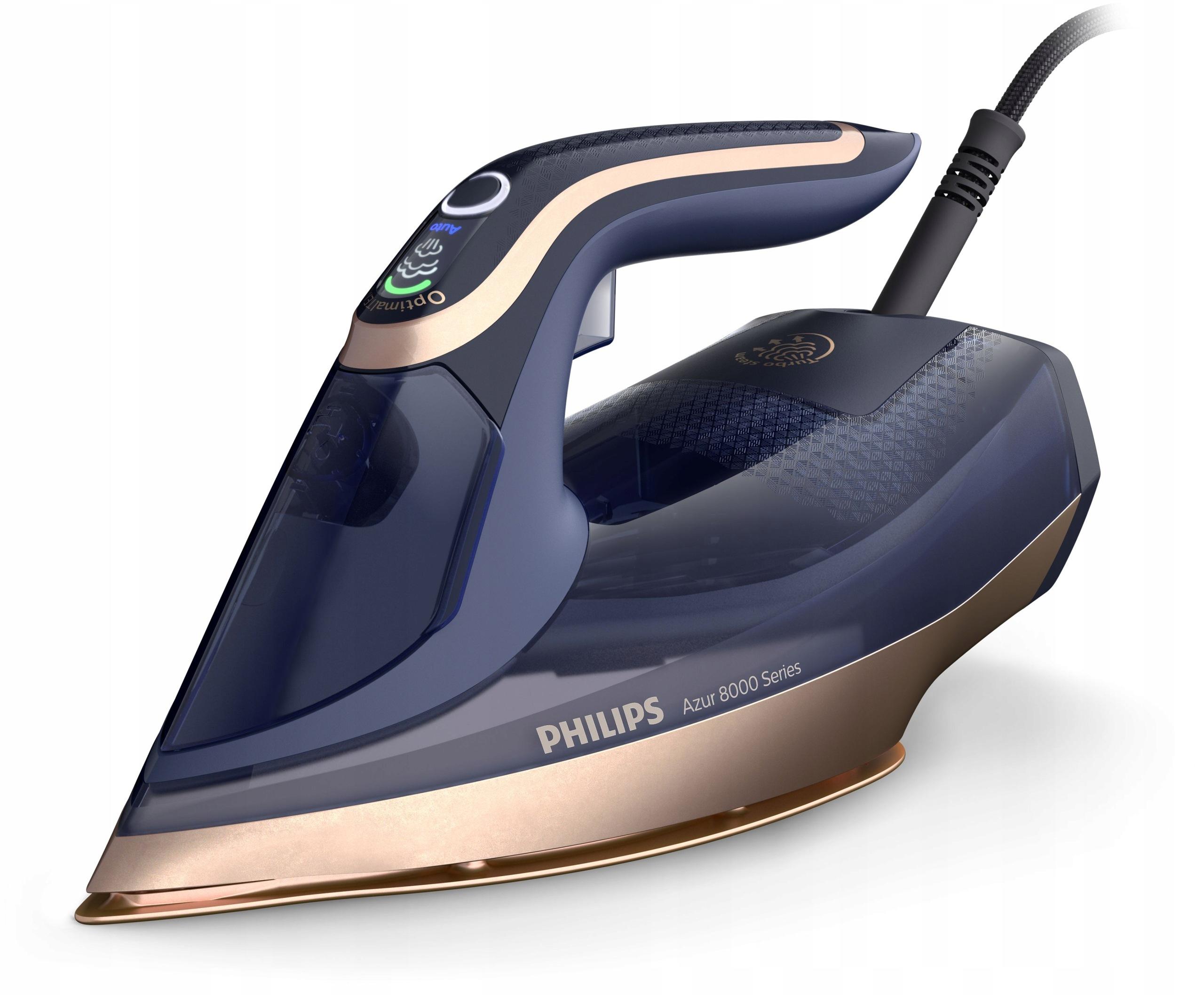 Philips Azur 8000 Series DST8050/80 - A SteamGlide Elite vasalótalp és a gőznyílások elrendezése