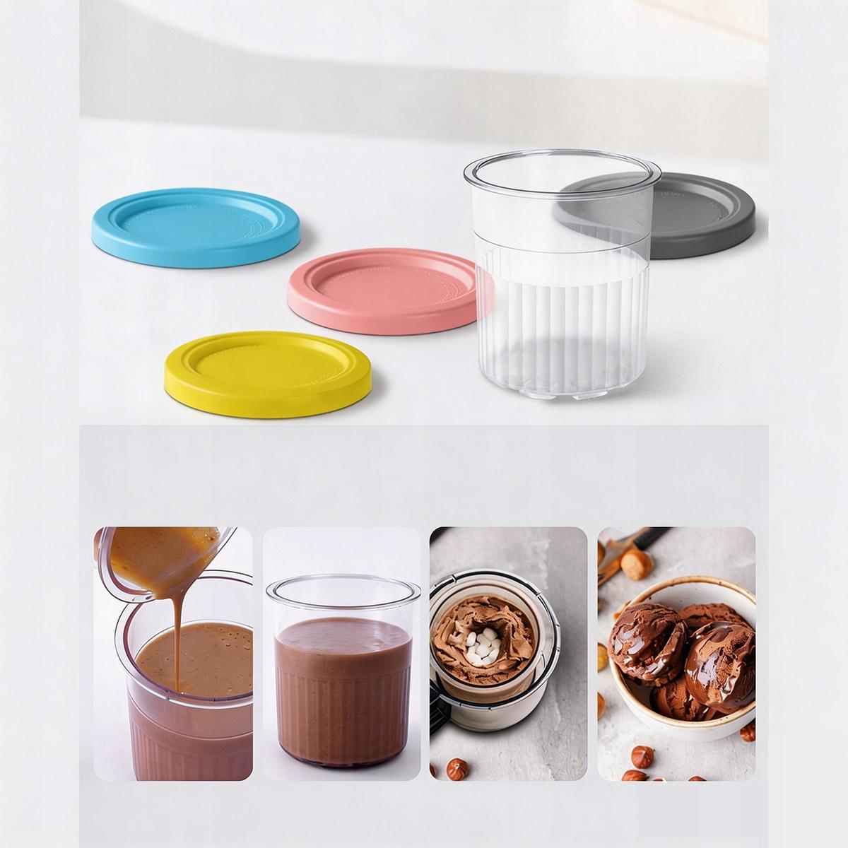 Ninja Foodi Kitchen System - a Ninja Creami Deluxe fagylaltgépbe illesztett pohár használat közben
