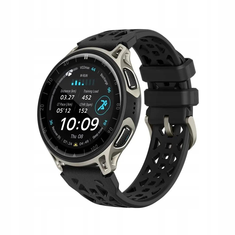 Amazfit Cheetah 2 Pro - Az óra hátoldala az optikai pulzusmérővel és a töltőcsatlakozóval