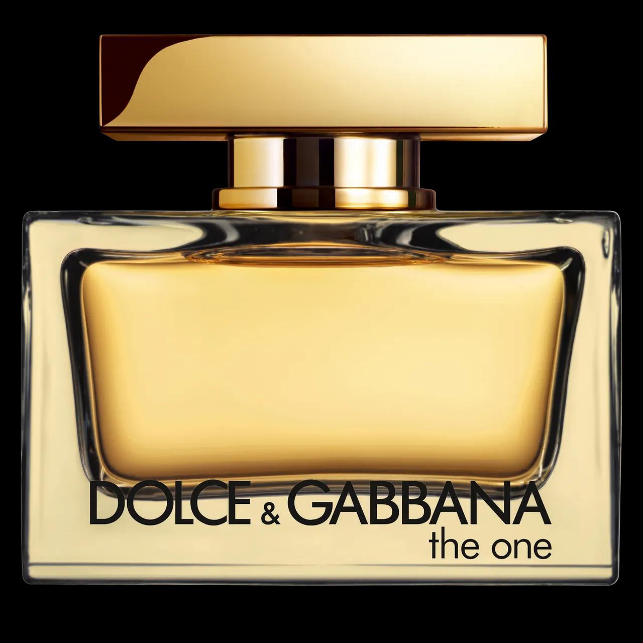 Dolce & Gabbana The One Eau de Parfum Intense - a 75 ml-es kiszerelés doboza és az üveg kialakítása
