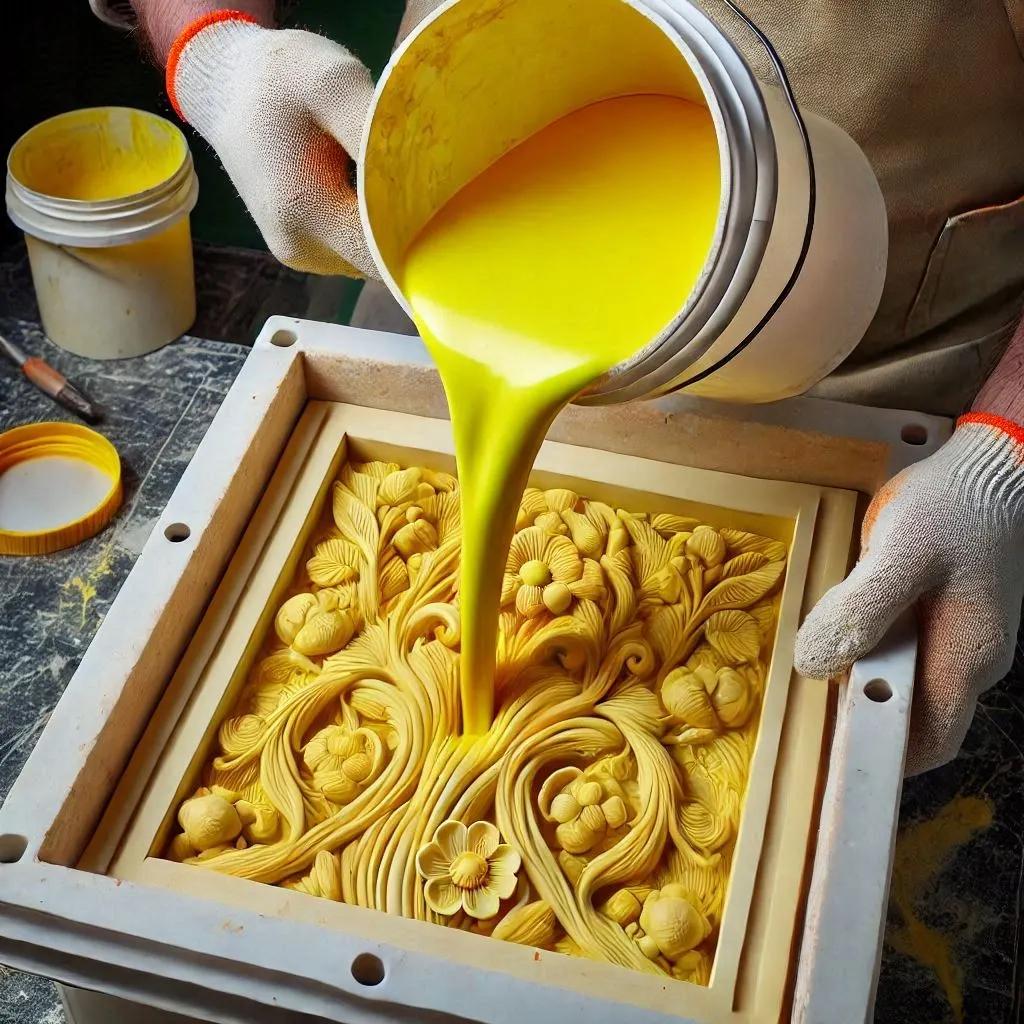 Formlabs Form 4 - Elkészült szilikon formából kilemezelt műgyanta dísztárgy