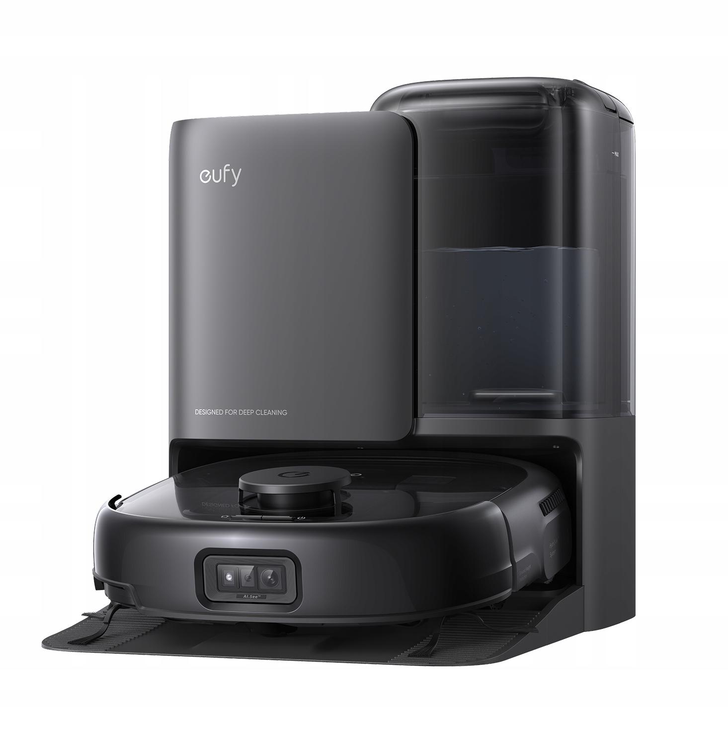 Eufy E20 - A DuoSpiral szőrtelenítő kefe és a felmosó mechanizmus alulról