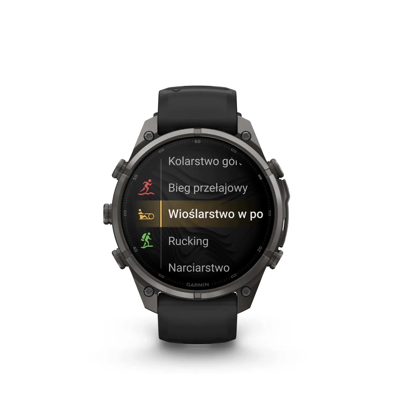 Garmin fēnix 9 - Az AMOLED kijelző vakító fényben és a beépített LED zseblámpa működés közben