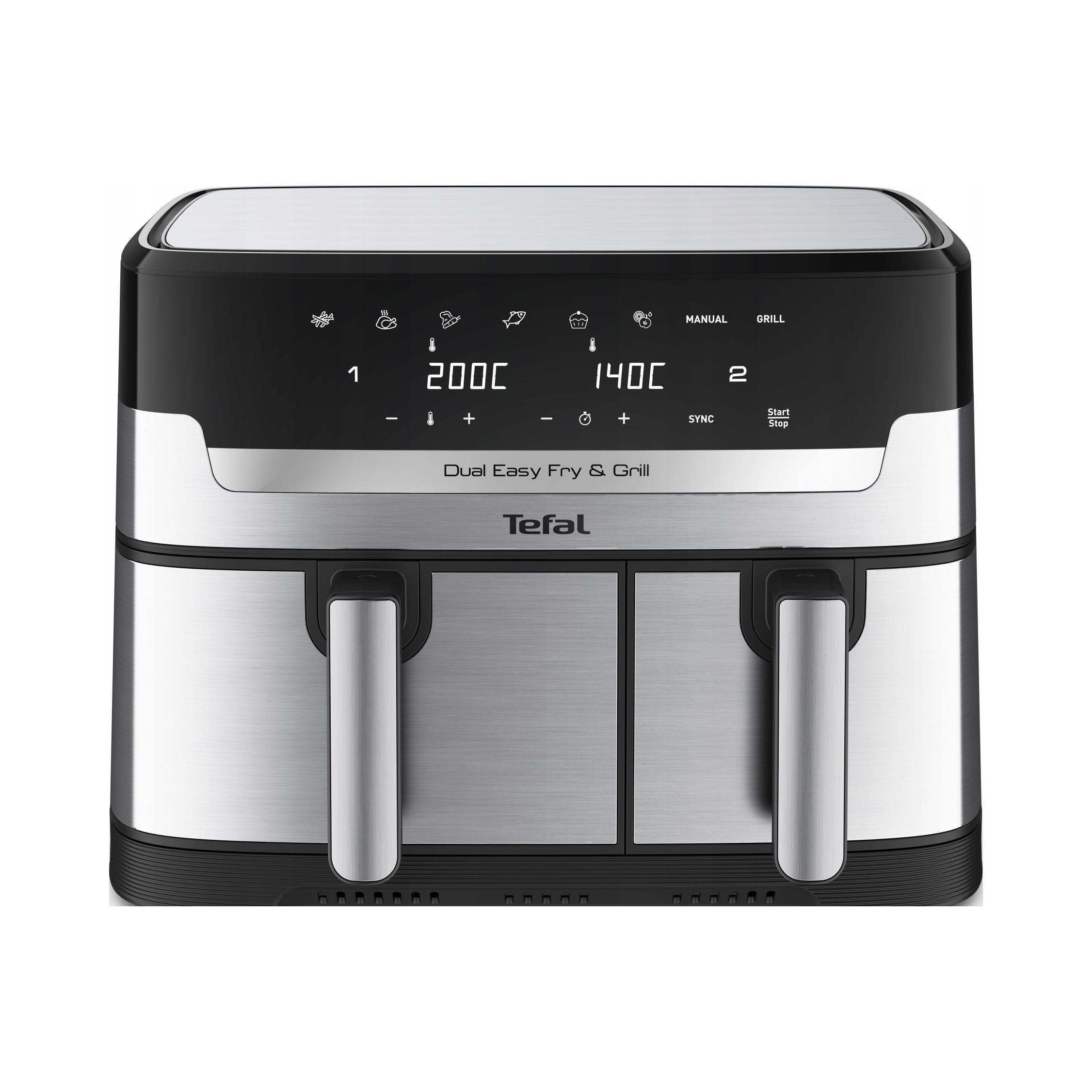 Tefal Easy Fry Flexcook - a Tefal DualEasy Grill EY905D a konyhapulton esztétikus ezüst-fekete kivitelben