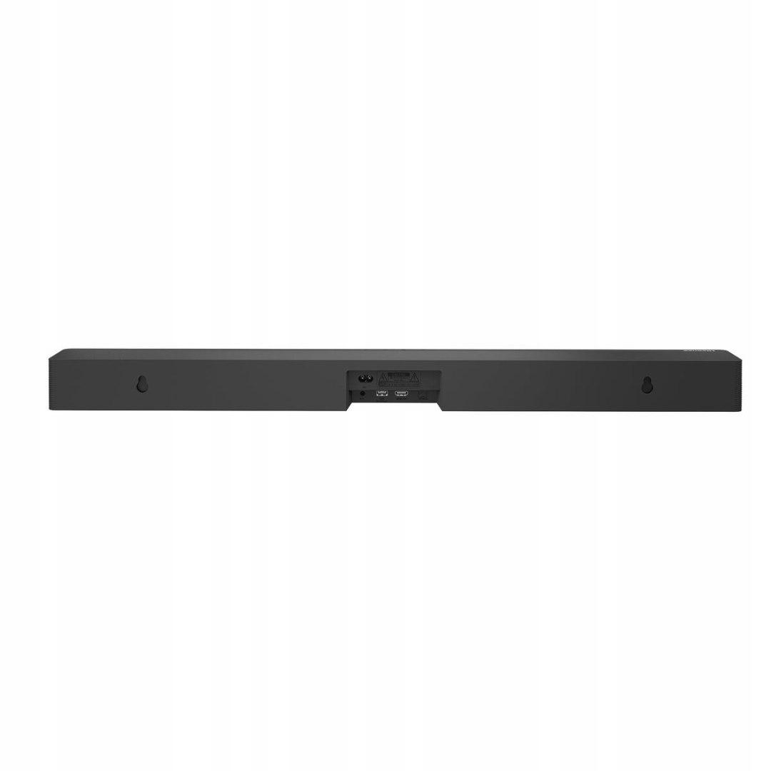 Hisense UX - Csatlakozók a soundbar hátoldalán: HDMI, optikai és USB bemenetek