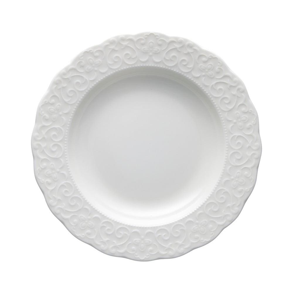 Laura Ashley mély porcelántányér 22 cm használat közben