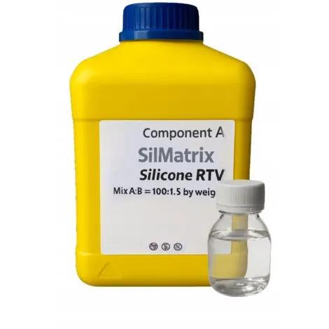 SilMatrix-25 RTV folyékony szilikon gumi 2 kg használat közben