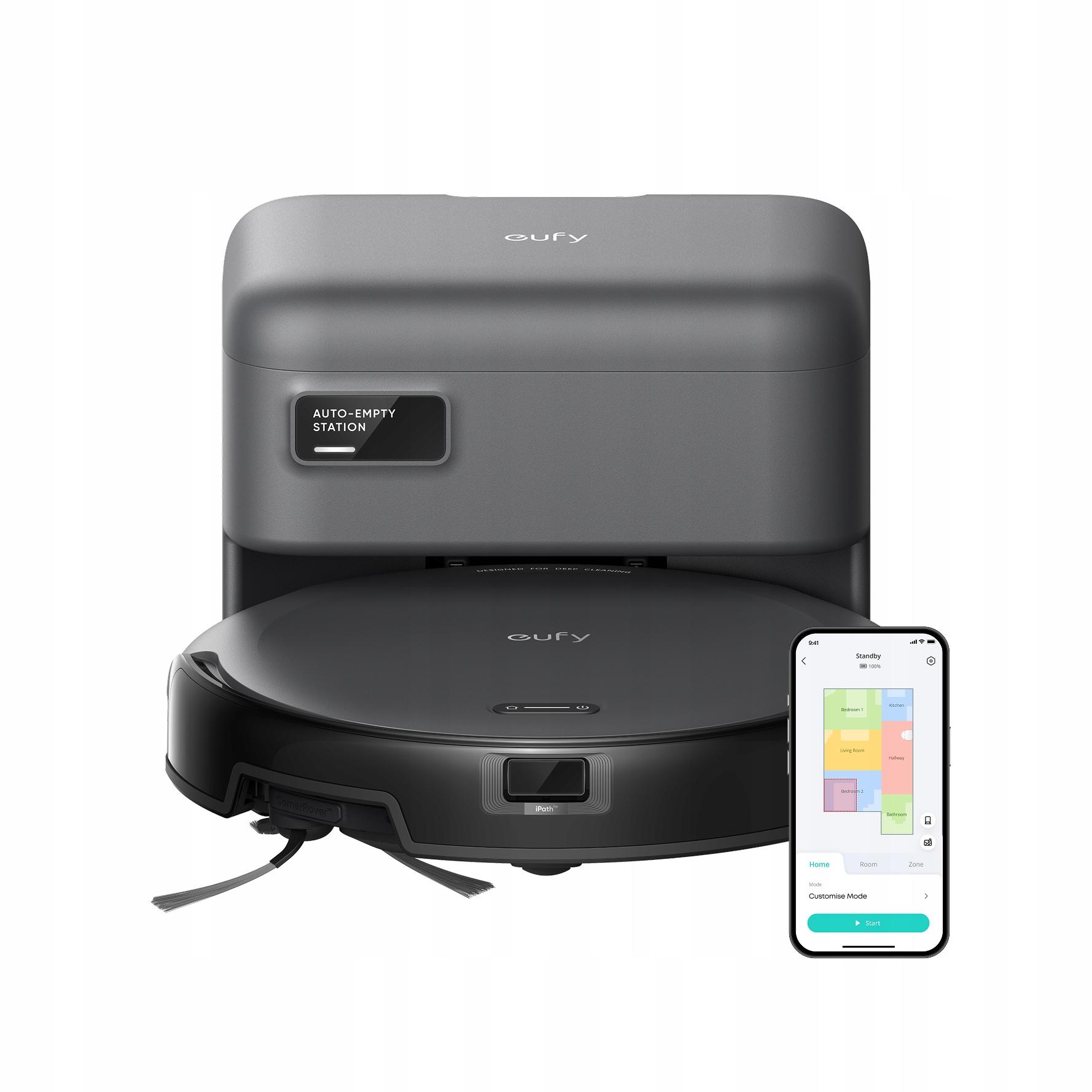 Eufy Omni S1 Pro - Az Eufy C10 alja a főkefével és az oldalkefével