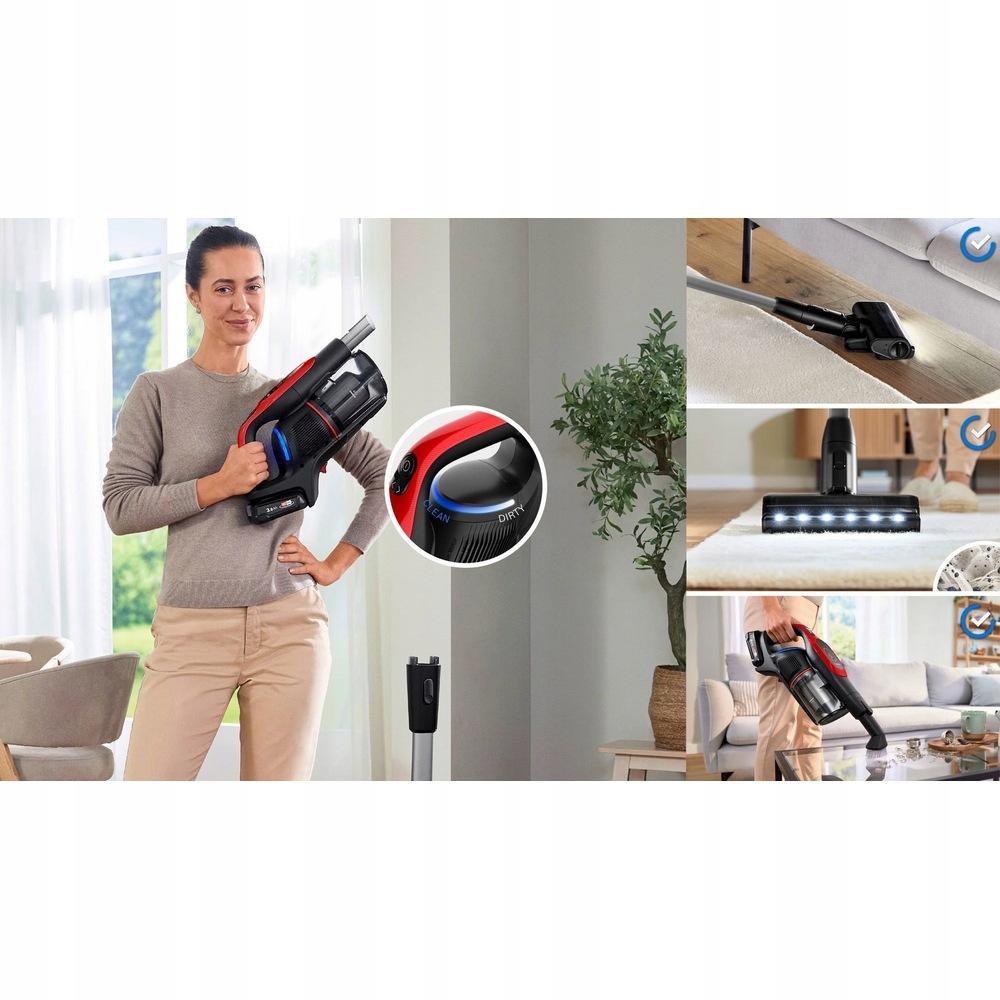 Bosch Unlimited 9 - A Compress Slider kar használata a portartályban felhalmozódott szennyeződés összenyomására