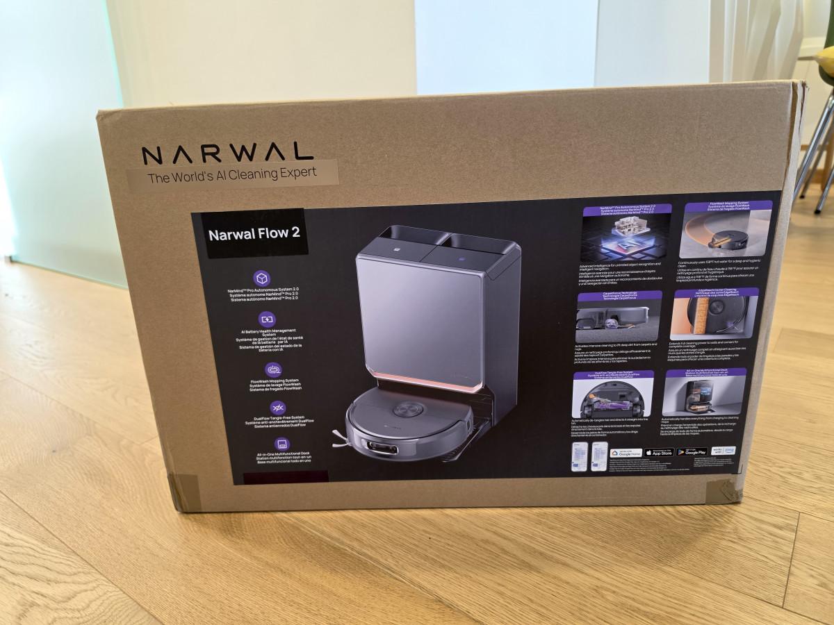 Narwal Flow 2 robotporszívó használat közben