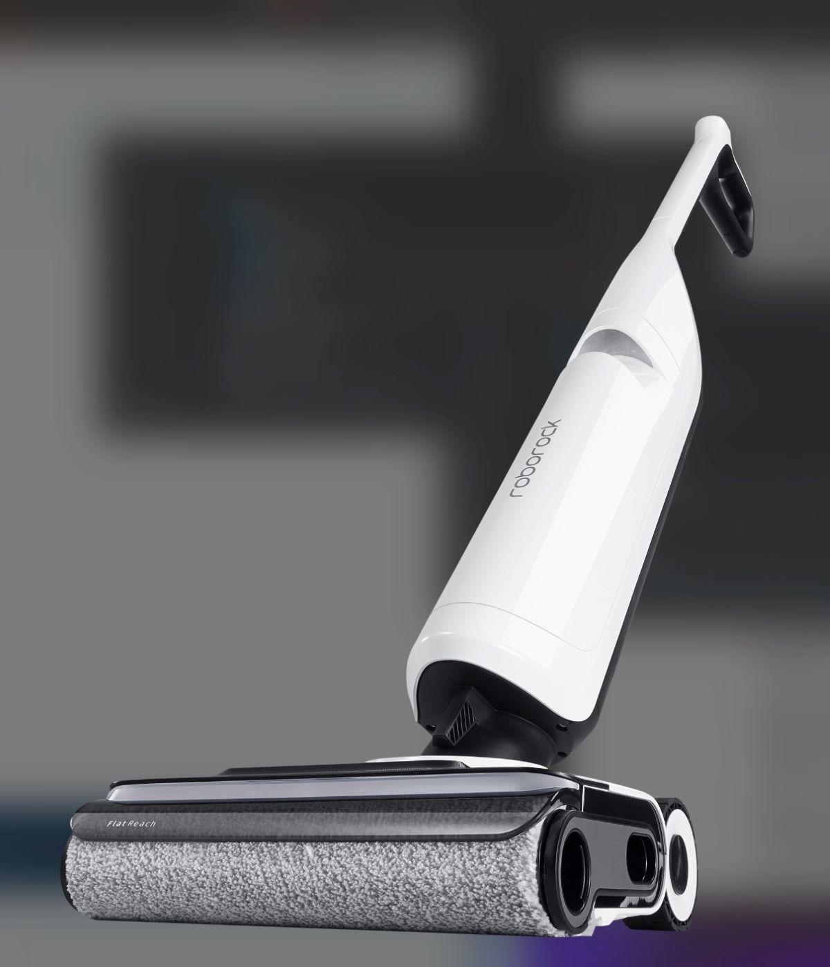 Roborock Flexi Pro - A mikroszálas és nylon kefehenger struktúrájának közeli képe