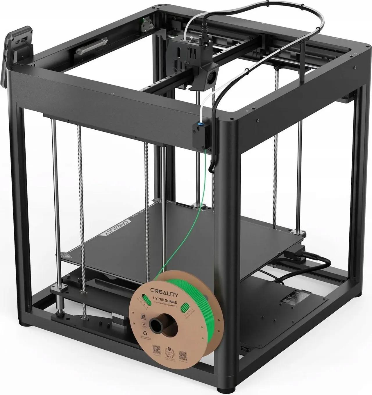 Creality Ender-5 Max - a nyomtató precíz lineáris sínjei és a duplázott Z-tengely mechanikája