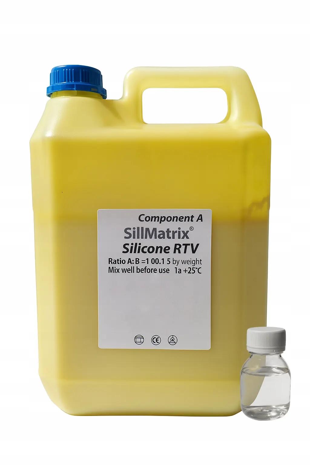 SilMatrix-25 RTV folyékony szilikon gumi 2 kg használat közben