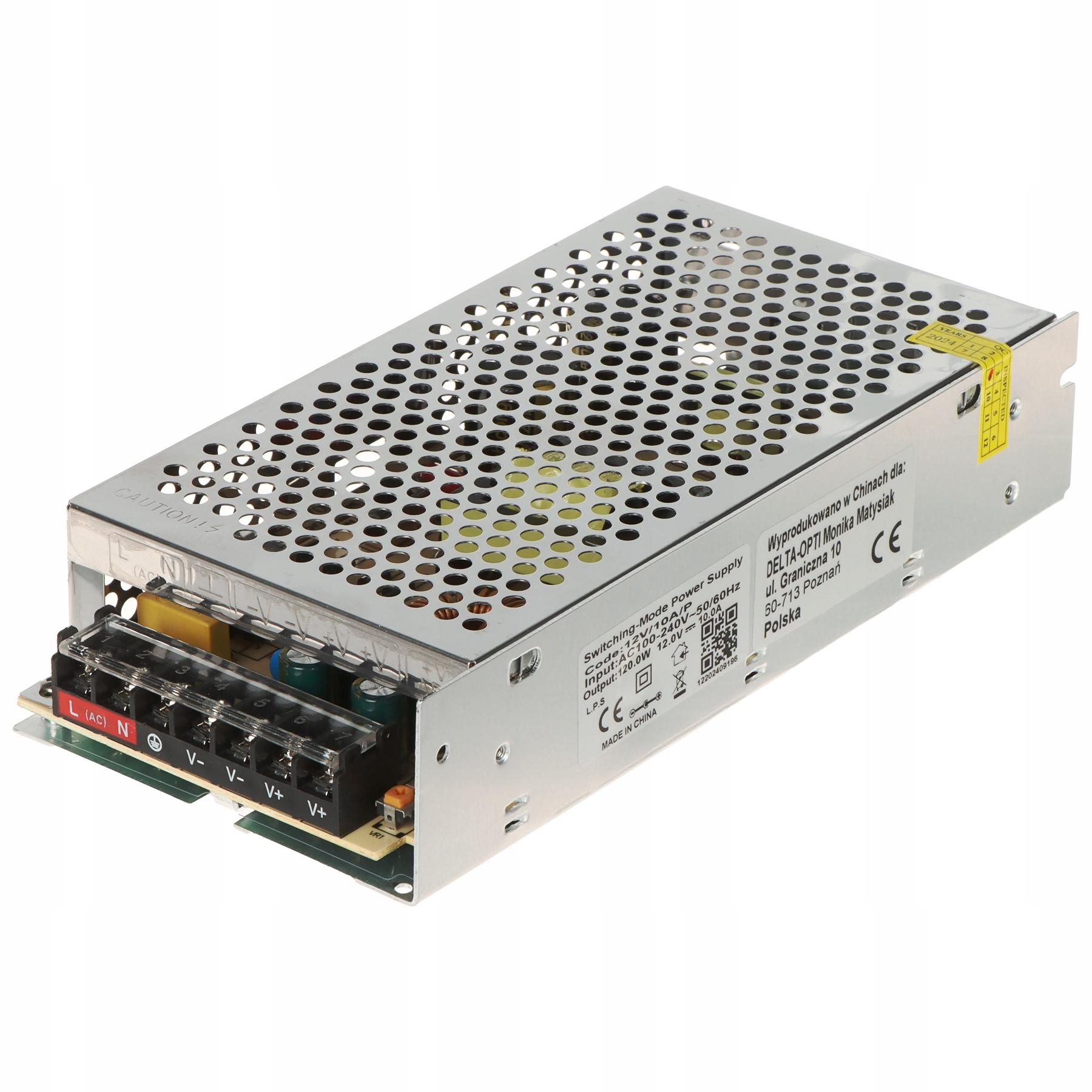 Delta 12V 10A 120W kapcsolóüzemű tápegység (12V/10A/P) - termékteszt