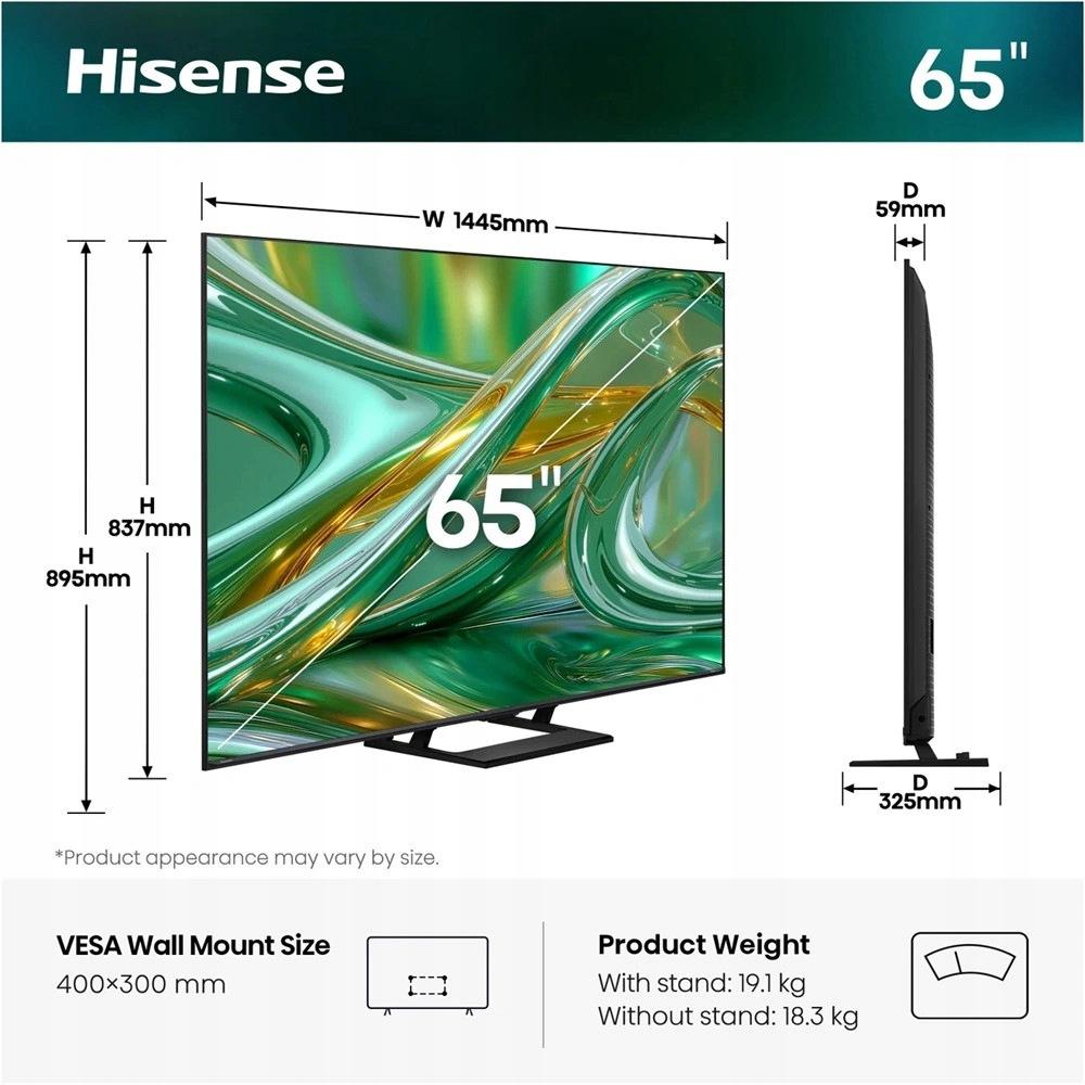 Hisense E8Q - A csatlakozók és a hátoldali beépített mélynyomó közelebbről